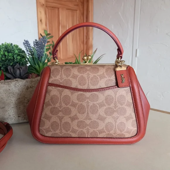 Coach Frame Bag 23 In Signature Canvas - Picture 3 of 15